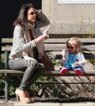 Bethenny Frankel & Bryn Stop For Ice Cream In The Park