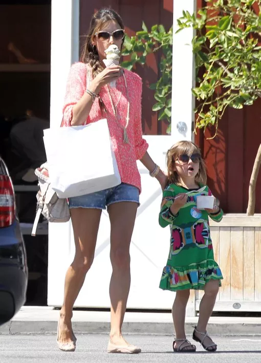 Alessandra Ambrosio & Anja Stop For Ice Cream