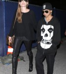 Angelina Jolie and Maddox Arrive On A Flight At LAX