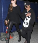 Angelina Jolie and Maddox Arrive On A Flight At LAX
