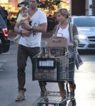 Exclusive... Chris Hemsworth & Family Grocery Shopping At Whole Foods