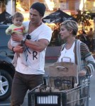 Exclusive... Chris Hemsworth & Family Grocery Shopping At Whole Foods