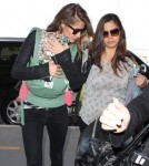 Gisele Bundchen & Daughter Vivian Departing On A Flight At LAX