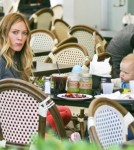 Hilary Duff and Mike Comrie Take Luca to Breakfast