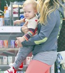 Hilary Duff and Mike Comrie Take Luca to Breakfast