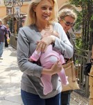 Holly Madison & Baby Rainbow At The Grove