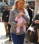 Holly Madison & Baby Rainbow At The Grove