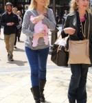 Holly Madison & Baby Rainbow At The Grove