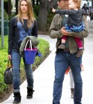 Jessica Alba And Family Go To The Park