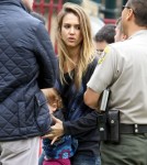 Jessica Alba And Family Go To The Park