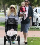 Semi-Exclusive... Jessica Simpson & Family Out For A Stroll On Easter