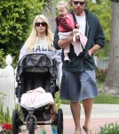 Semi-Exclusive... Jessica Simpson & Family Out For A Stroll On Easter