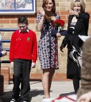 Kate Middleton Visits Willows Primary School
