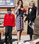 Kate Middleton Visits Willows Primary School