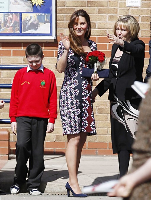 Kate Middleton Visits Willows Primary School