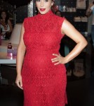 Pregnant Kim Kardashian Promoting Her 'Glam' Perfume In Vegas