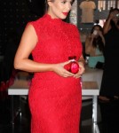 Pregnant Kim Kardashian Promoting Her 'Glam' Perfume In Vegas
