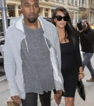 Kim Kardashian & Kanye West Shopping In NYC