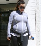 Pregnant Kim Kardashian Works It Out