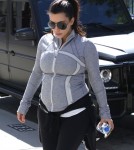 Pregnant Kim Kardashian Works It Out