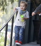 Exclusive... Father Son Bonding Day for Orlando Bloom and Flynn