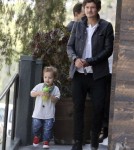 Exclusive... Father Son Bonding Day for Orlando Bloom and Flynn