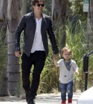 Exclusive... Father Son Bonding Day for Orlando Bloom and Flynn