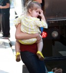 Victoria Beckham Takes Her Family To Lunch In LA