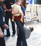 Victoria Beckham Takes Her Family To Lunch In LA