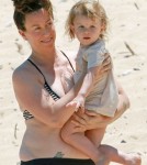 Semi-Exclusive... Pasty Alanis Morissette & Son Ever Enjoy The Beach In Hawaii
