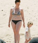 Semi-Exclusive... Pasty Alanis Morissette & Son Ever Enjoy The Beach In Hawaii