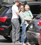 Amy Adams & Family Going To Breakfast