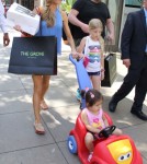 Exclusive... Denise Richards Leaving A Private Party At The Grove