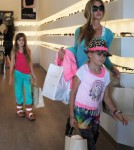 Denise Richards Takes Her Daughters Shopping