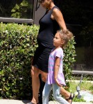 Pregnant Halle Berry Picks Nahla Up From School