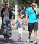 Exclusive... Heidi Klum And Martin Kristen Take Leni To Starbucks