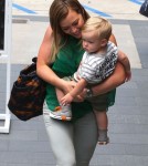 Hilary Duff Shops With Luca At The Mall