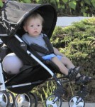 Exclusive... Jacqui Ainsley Takes Her Kids For A Stroll In Beverly Hills