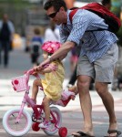 Jason Hoppy Takes His Daughter Bryn For A Bike Ride