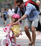 Jason Hoppy Takes His Daughter Bryn For A Bike Ride