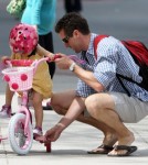 Jason Hoppy Takes His Daughter Bryn For A Bike Ride