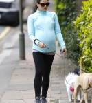 Pregnant Jenna Dewan Walks Her Dogs