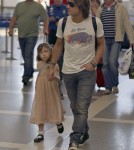 Keith Urban and Sunday Rose Departing On a Flight At LAX