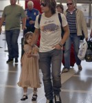 Keith Urban and Sunday Rose Departing On a Flight At LAX