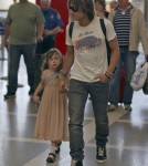 Keith Urban and Sunday Rose Departing On a Flight At LAX