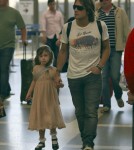 Keith Urban and Sunday Rose Departing On a Flight At LAX