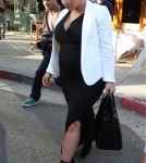 Pregnant Kim Kardashian Lunches With A Friend