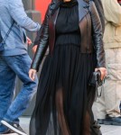 Pregnant Kim Kardashian Has Lunch with Jonathan Cheban in NYC