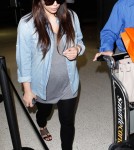 Kim Kardashian Arriving On A Flight At LAX