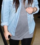 Kim Kardashian Arriving On A Flight At LAX